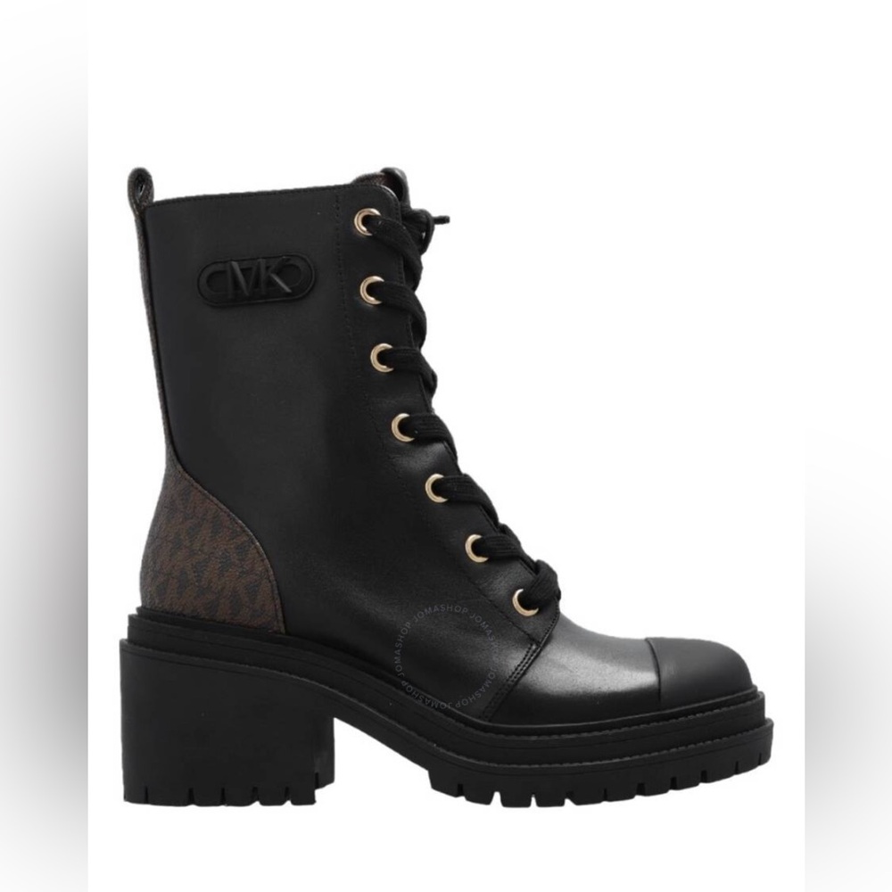 MK  Black Ankle Combat Boots